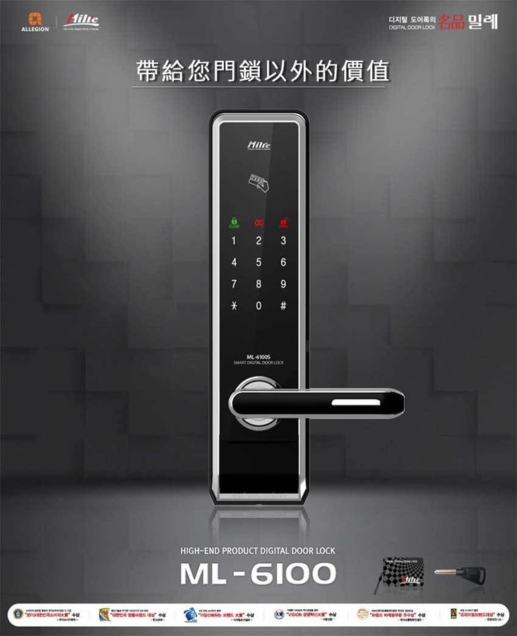 美樂電子鎖三合一卡片ML6100