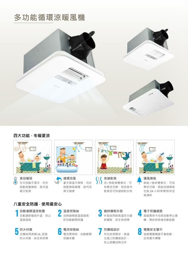 豪華300暖風機遙控VHB30ACMRT-A/VHB30BCMRT-A(韻律風門)