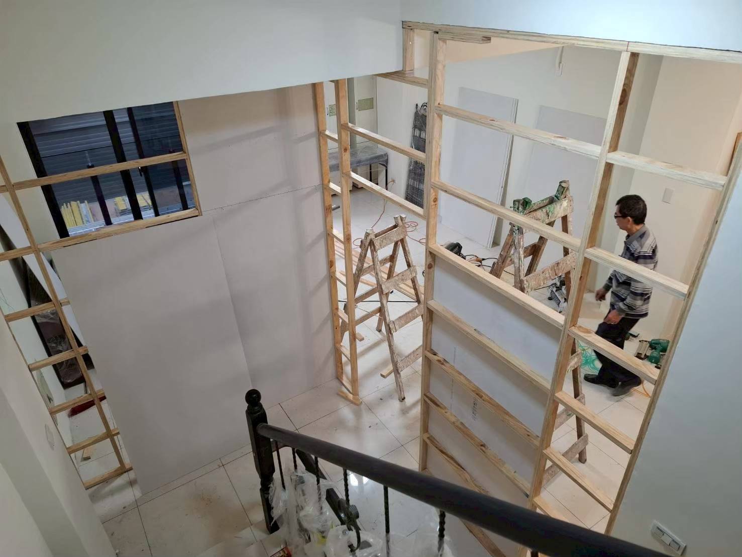 新竹隔間工程實績｜新竹縣寶山鄉友謙社區陳公館住宅室內隔間裝修工程
