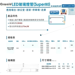LED 4` T8 O