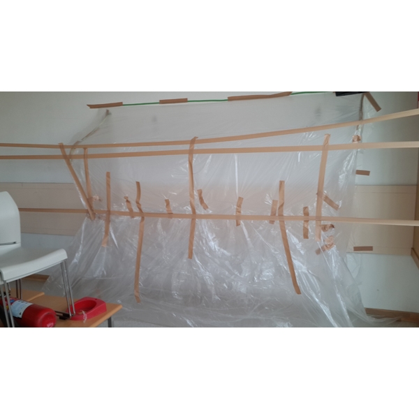 牆壁全罩式防護施作