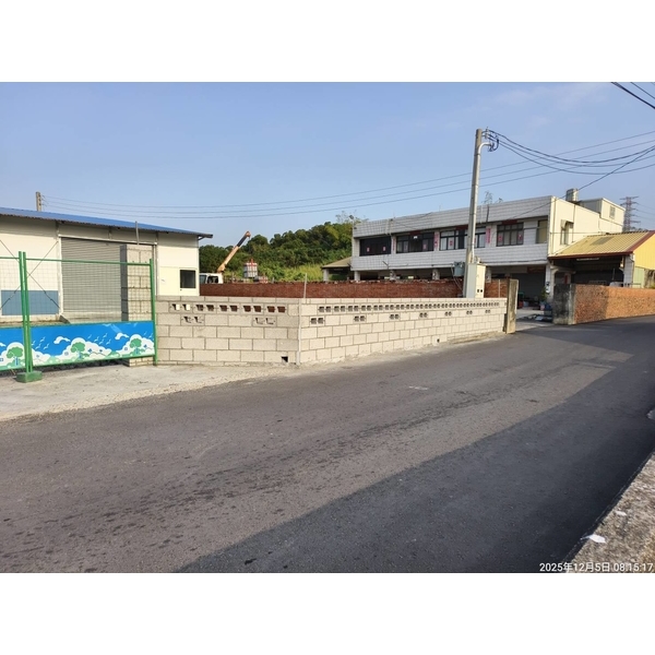 空心磚圍牆施工