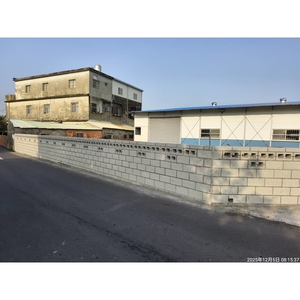 空心磚圍牆施工