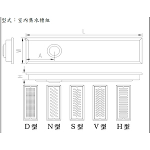 集水槽規格表－室內集水槽組 , 鉅林精密工業有限公司