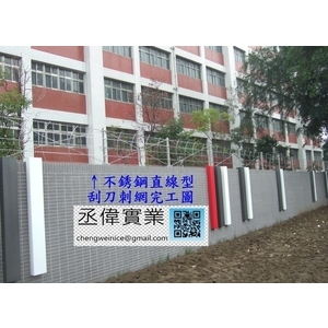 不銹鋼直線型刺網