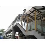 PC中空板 丹鳳國小人行天橋雨遮 - 佐東企業有限公司