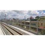 防碎線壓克力板 - 屏東火車站隔音牆 - 佐東企業有限公司