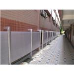 PC中空板 中華管理學院採光護欄看板 - 佐東企業有限公司