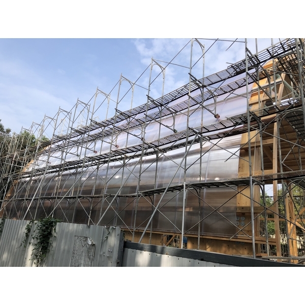 PC中空板 扣合式彎弧外牆