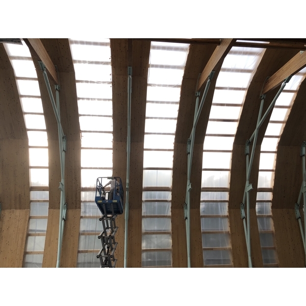 PC中空板 扣合式彎弧外牆