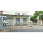 雙開伸縮門 , 國際得利捲門金屬建材有限公司