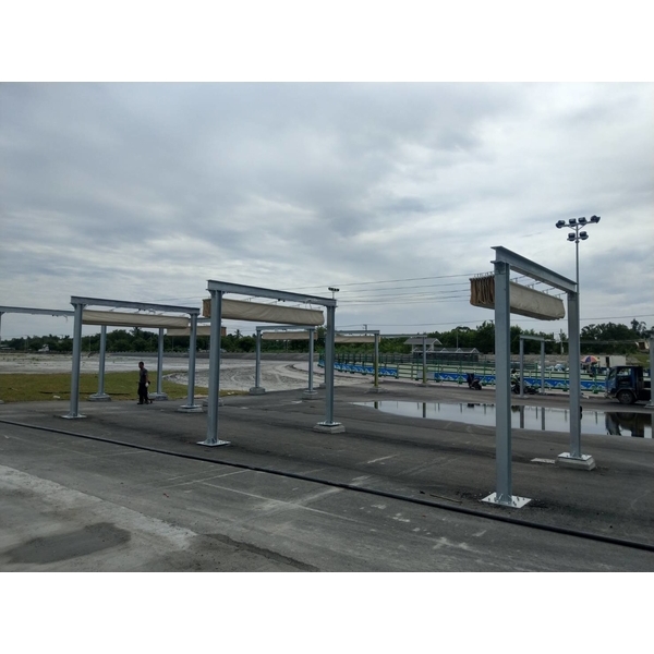 百褶天幕遮陽棚架