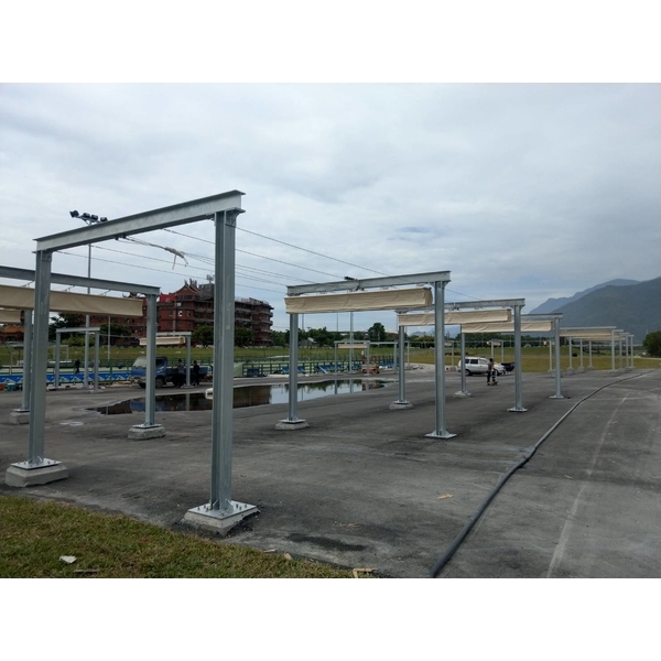 百褶天幕遮陽棚架-世均工業有限公司