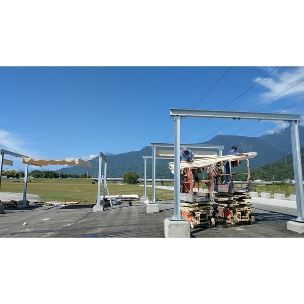 百褶天幕遮陽棚架,世均工業有限公司