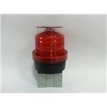 太陽能警示燈／哈雷燈座型／紅色