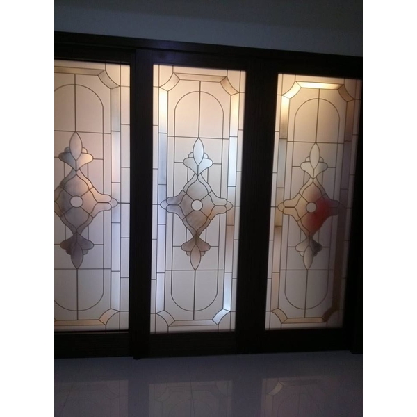 玻璃精雕歐式圖騰