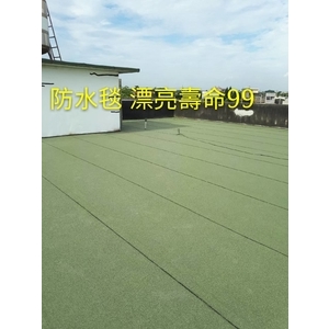 頂樓舖設防水毯