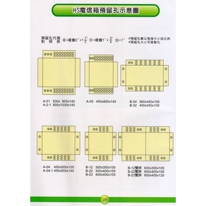 28 HS電信箱預留孔示意圖 , 漢祥企業有限公司