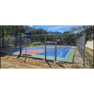 台中EPOXY地坪工程實績｜PU彈性EPOXY地坪公園籃球場