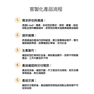 客製化產品流程 , 峻琪有限公司