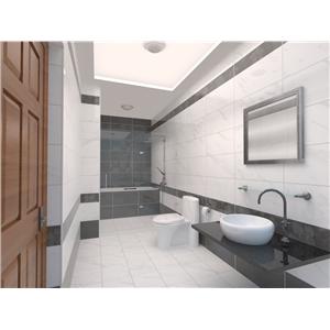 黑白色銀狐磁磚搭配