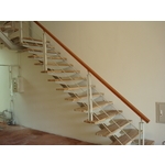 鋼梯+木扶手 - 紫福金屬建材有限公司