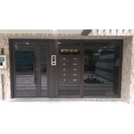 不銹鋼烤漆大門+信箱 - 紫福金屬建材有限公司