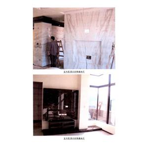 室內裝潢石材飾牆相片