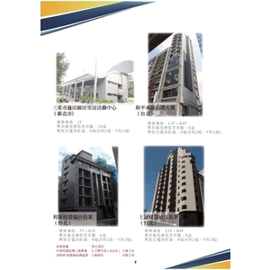 里民活動中心-晶鑽大樓-和新建設臨沂街案-上冠建設長沙街案