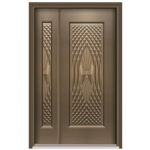 鋼板壓花門ZT-002 , 聖智榮工程有限公司