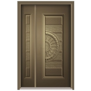 鋼板壓花門ZT-007 , 聖智榮工程有限公司