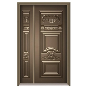 鋼板壓花門ZT-018 , 聖智榮工程有限公司