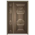 鋼板壓花門ZT-018 , 聖智榮工程有限公司