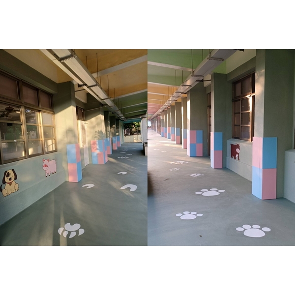 外牆彩砂及彩繪走廊外牆整修工程