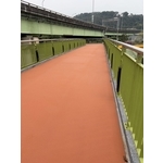 彩砂地坪應用於自行車道工程