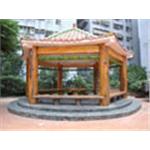 仿竹木涼亭工程 - 嘉新園藝社