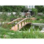 仿竹木橋工程 - 嘉新園藝社