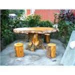 仿木桌椅工程 - 嘉新園藝社