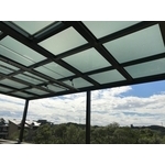 灰色隔熱板採光罩 - 竣宇國際企業有限公司