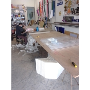 軍中压克力防疫隔板 , 宗冠廣告設計社