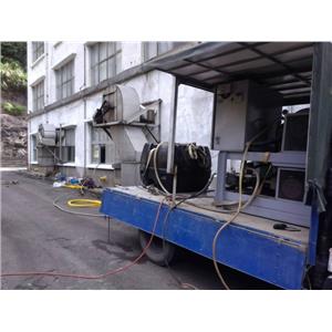 硫磺通氣孔水刀疏通-施工中