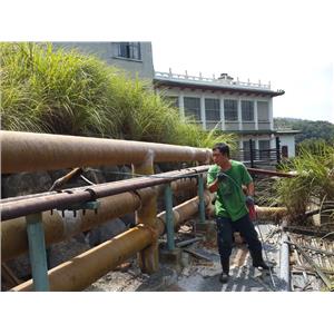 硫磺通氣孔水刀疏通-施工中