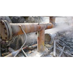 硫磺通氣孔水刀疏通-施工中