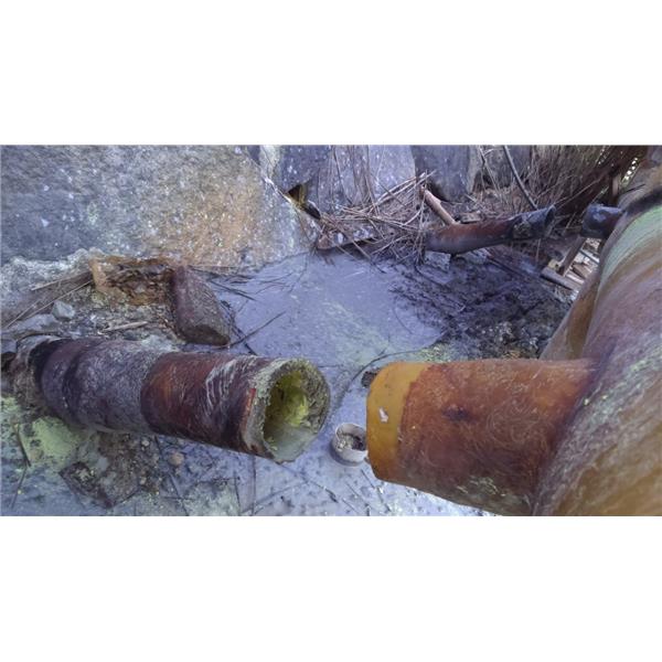 硫磺通氣孔水刀疏通-施工中,嘉昱油漆工程行