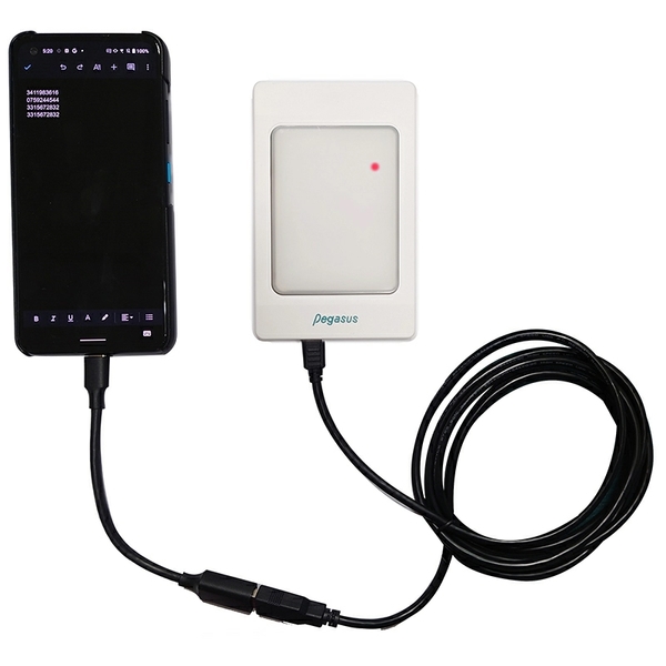 桌上型 USB RFID 感應讀頭|免安裝驅動器・模擬鍵盤輸出・支援主流頻段-鵬驥實業有限公司
