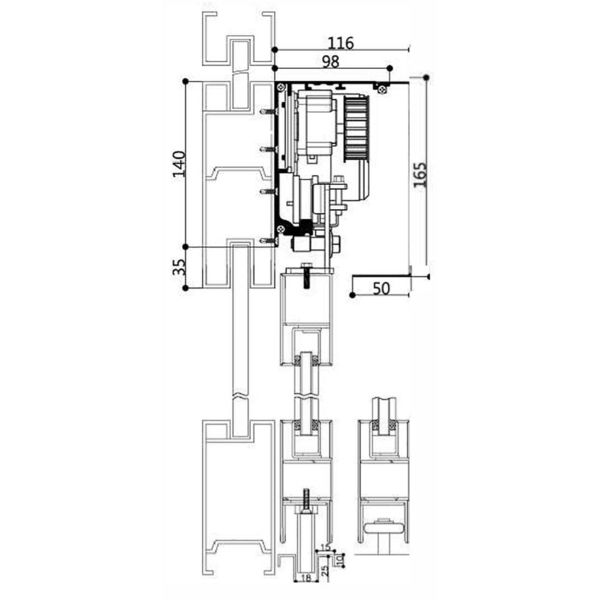 ASTER TC-1500 重型平移式自動門機/電動門 Automatic Sliding Door-美德亞有限公司