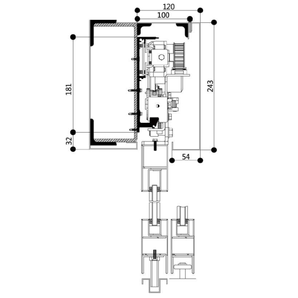 ASTER TC-1800 重型平移式自動門機/電動門 Automatic Sliding Door-美德亞有限公司