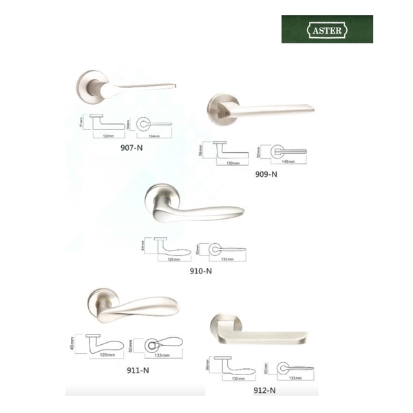 ASTER 900系列 木門水平鎖把手 Door Lock Handle-美德亞有限公司