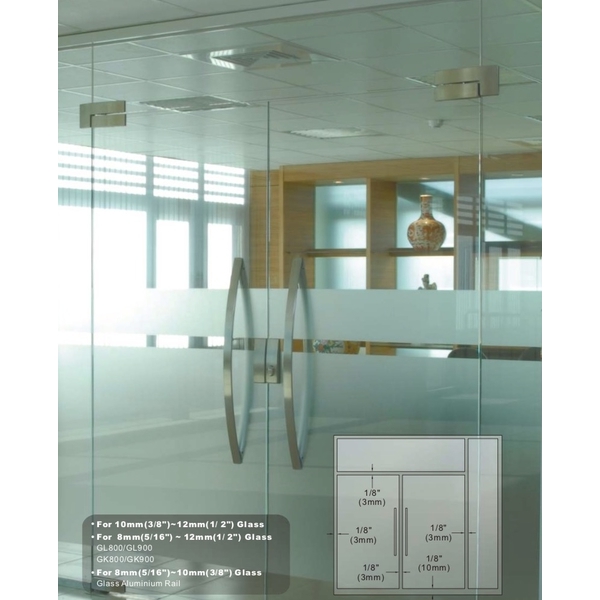 ASTER PT-20A 玻璃門用上夾具/上包角 Top Patch-美德亞有限公司