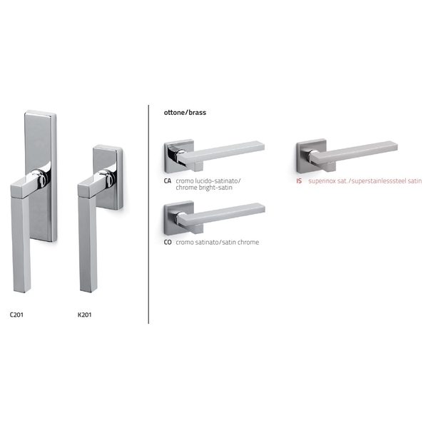 OLIVARI Space Q 進口水平把手 Door Handle-美德亞有限公司